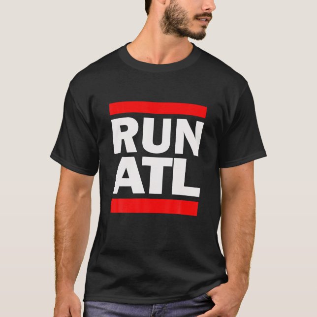 T-shirt Exécuter ATL Novelty Dit Atlanta City Georgia GA T (Devant)