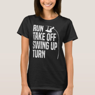 T-shirt Exécuter Décollage Coudre À Tourner Polevaulting P