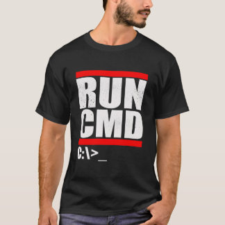 T-shirt Exécuter la parodie CMD