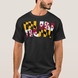 T-shirt Exécuter Maryland Pride exécution Motivation Graph
