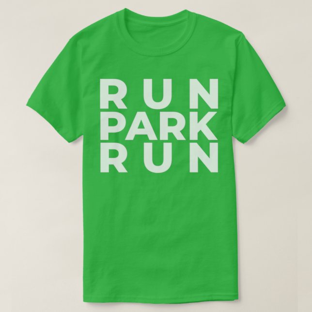 T-SHIRT EXÉCUTER PARKRUN EXÉCUTER PARKRUN VERT (Design devant)