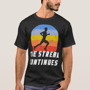 T-shirt Exécuter Streak 365 Coureur quotidien Silhouette M
