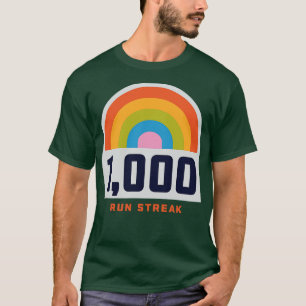 T-shirt Exécuter Streak Run Streaker 1000 jours de virgule