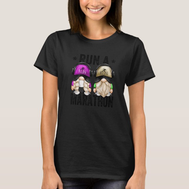 T-shirt Exécuter Une Citation Marathon Coureurs Maman Et P (Devant)