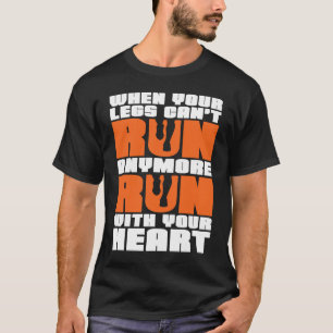 T-shirt Exécutez Avec Votre Coeur Cross Country En Exécuti