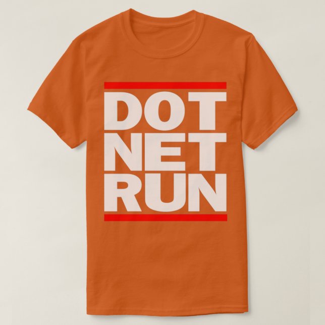 T-SHIRT EXÉCUTION DE DOT NET (Design devant)