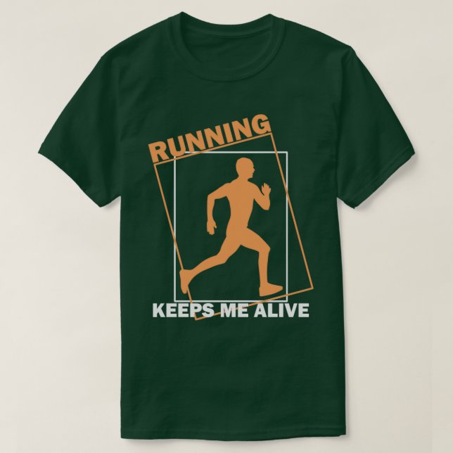T-shirt Exécution d'un jogger en disant jogging (Design devant)