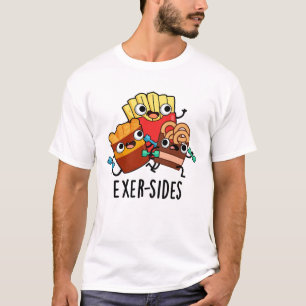 T-shirt Exer-sides Jeu de mots drôle sur l'exercice 