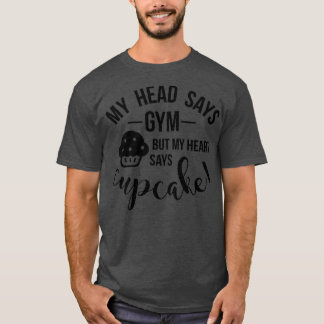 T-shirt Exercice amusant Gym Cupcake Diet Ladies Gif