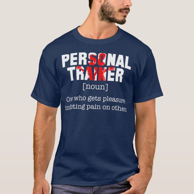 T-shirt Exercice de définition du formateur personnel Aman (Devant)