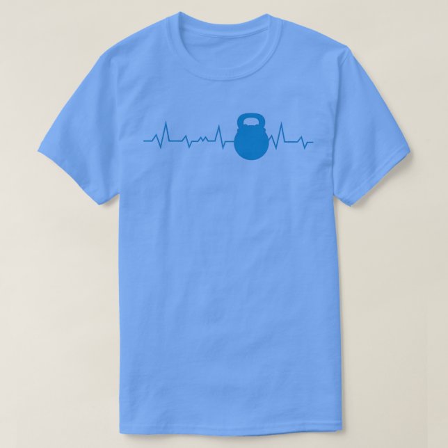 T-shirt Exercice d'haltérophilie Kettlebell (Design devant)