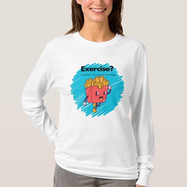 T-shirt Exercice - Drôle de dire (Devant)