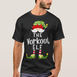 T-shirt Exercice Elf Group Noël Funny Pajama Party1