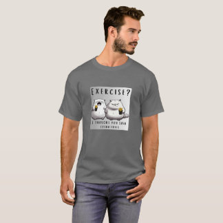 T-shirt 🍟 "Exercice ? Je Pensais Que Tu As Dit Des Fries 