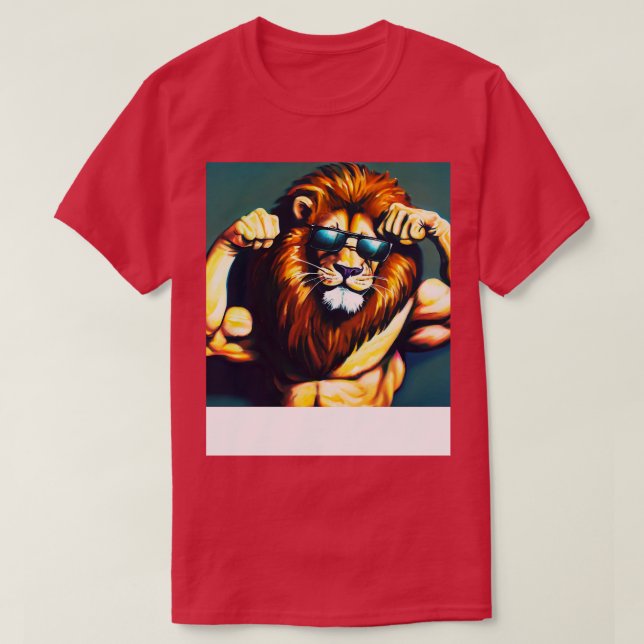 T-shirt Exercice sur le lion (Design devant)