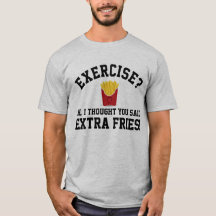 Exercise Extra French Fries Non-Exercice Drôle Nou