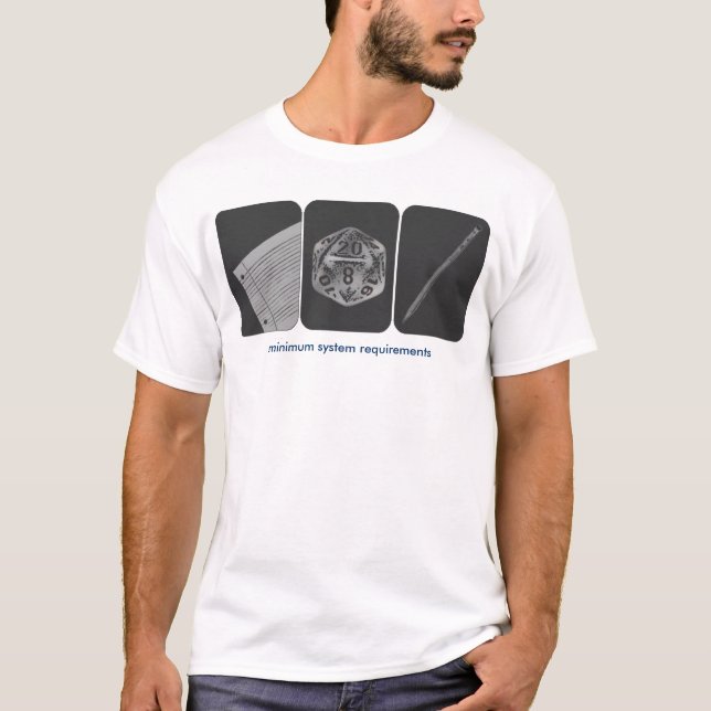T-shirt Exigences minimales du système (Devant)