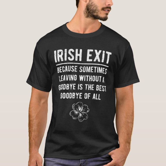 T-shirt Exit irlandais (Devant)