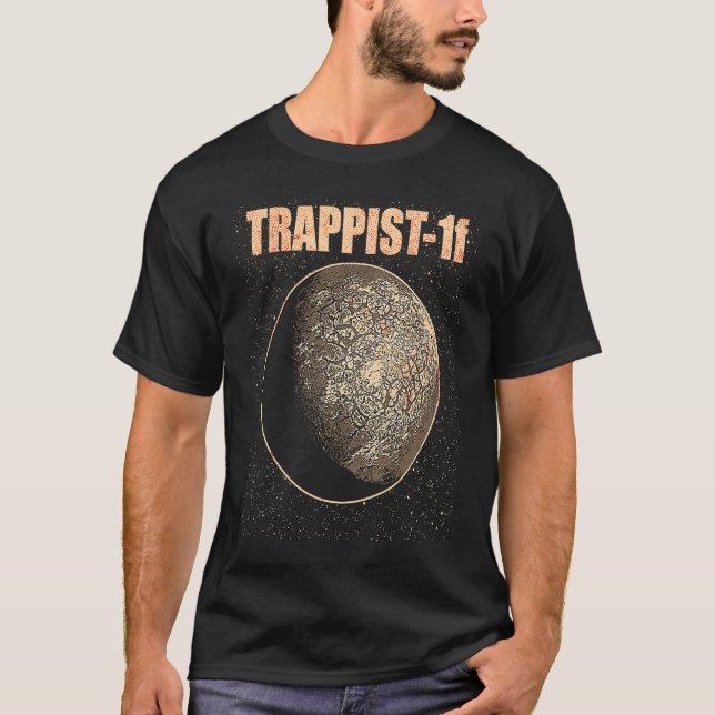 T-shirt Exoplanet Extrasolar Planet Trappist 1f Astronomy  (Devant)