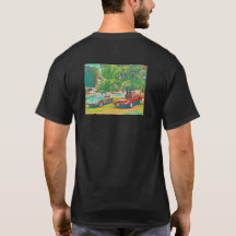 T-shirt exotique italien classique de pique-nique