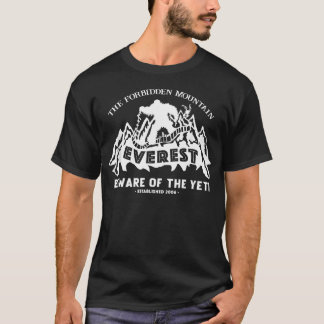 T-shirt Expédition Mont Everest Recherche de Yeti Montagne