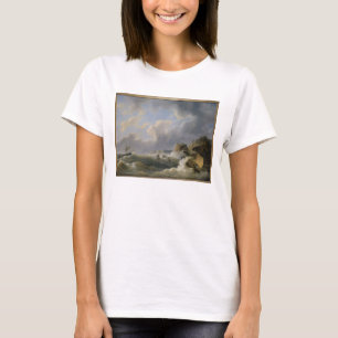 T-shirt Expédition outre d'un littoral en mer agitée