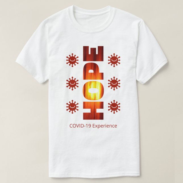 T-shirt Expérience COVID-19 - Coucher de soleil de l'espoi (Design devant)