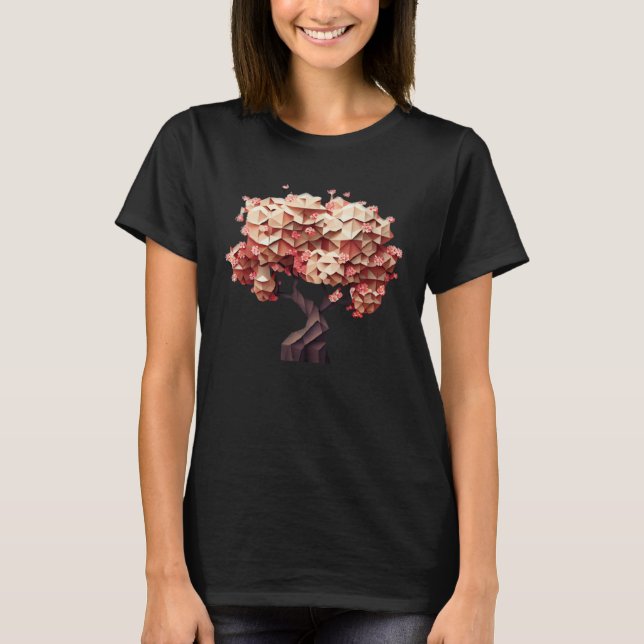 T-shirt Experience the Magic of Cherry Blossoms Poly Vecto (Devant)