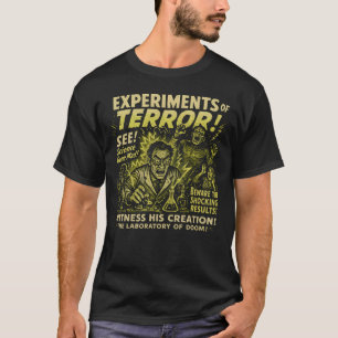 T-shirt Expériences De Terror Lab Poster De Film Halloween