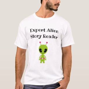 T-shirt Expert Alien Story Reader - mignon pour les enseig