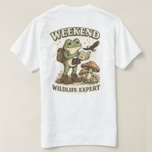 T-shirt Expert Faune de Week-end Grenouille Rétro Mignonne
