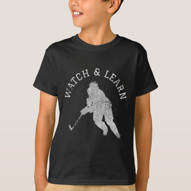 T-shirt Expertise du joueur de hockey Bragging (Devant)