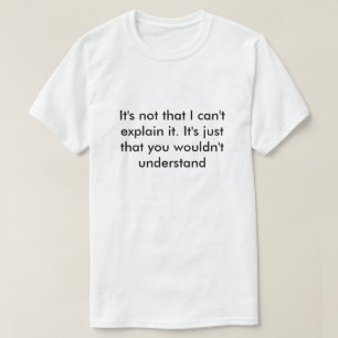 T-shirt Expliquer la chemise