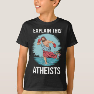 T-shirt Expliquez-moi ce Jésus athées Gants de boxe