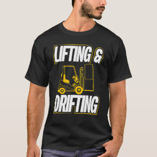 T-shirt Exploitant de levage et de dérive de l'entrepôt
