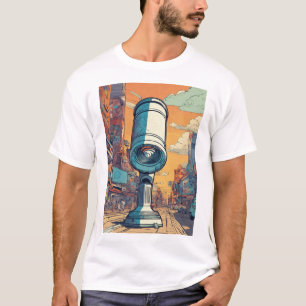 T-shirt Explorateur cosmique : télescope vidéo