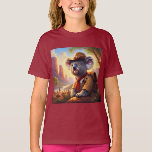 T-shirt Explorateur Koala (Devant)
