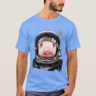 T-shirt Exploration spatiale de l'astronaute de cochon