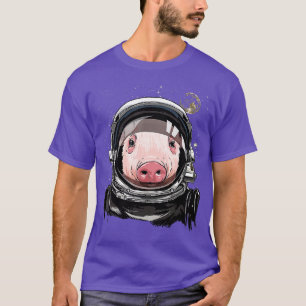 T-shirt Exploration spatiale de l'astronaute de cochon