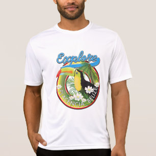 T-shirt Explorer le logo de voyage de Placencia Belize