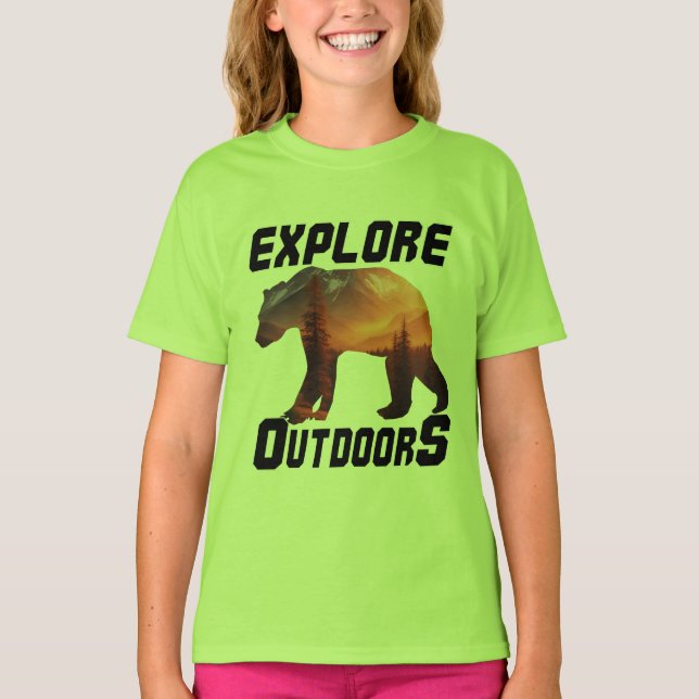 T-SHIRT EXPLORER LES PORTES EXTÉRIEURES (Devant)