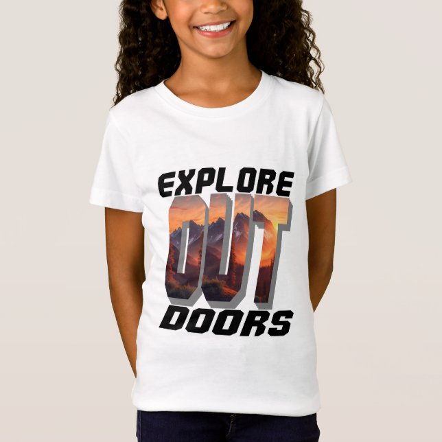 T-Shirt EXPLORER LES PORTES EXTÉRIEURES (Devant)