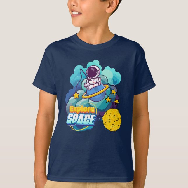 T-shirt Explorer l'espace (Devant)