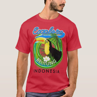 T-shirt explorer l'île de Belitung voyage Belitung