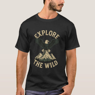 T-shirt Explorez la nature - Aigle à tête blanche et avent