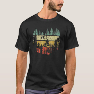 T-shirt Explorez La Nature Faites Une Aventure Retro Fores