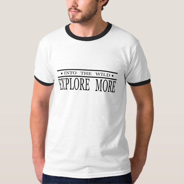 T-shirt Explorez la randonnée sauvage (Devant)