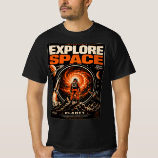 T-shirt Explorez l'Espace – Retro Sci-Fi
