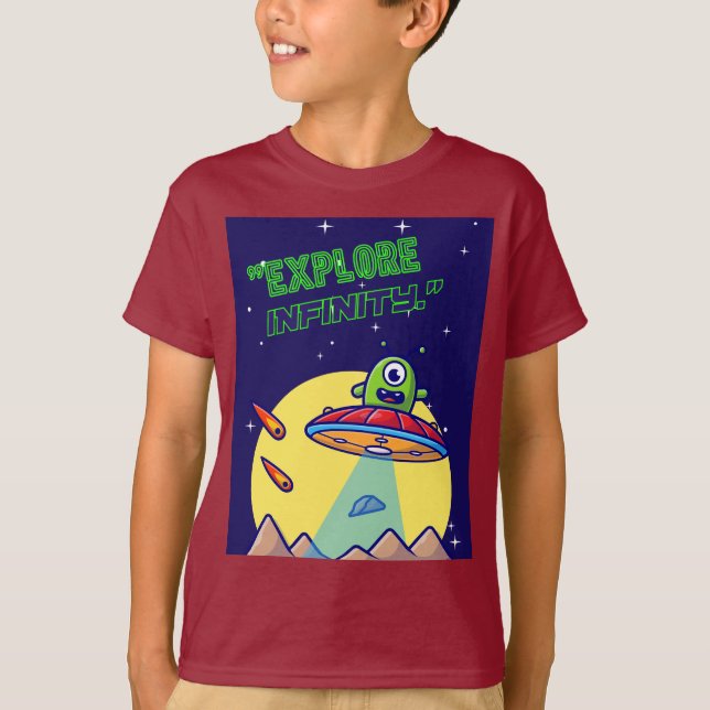 T-shirt Explorez l'infinité (Devant)