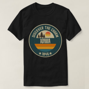 T-shirt Explorez l'Iowa- Designs pour tous les amoureux